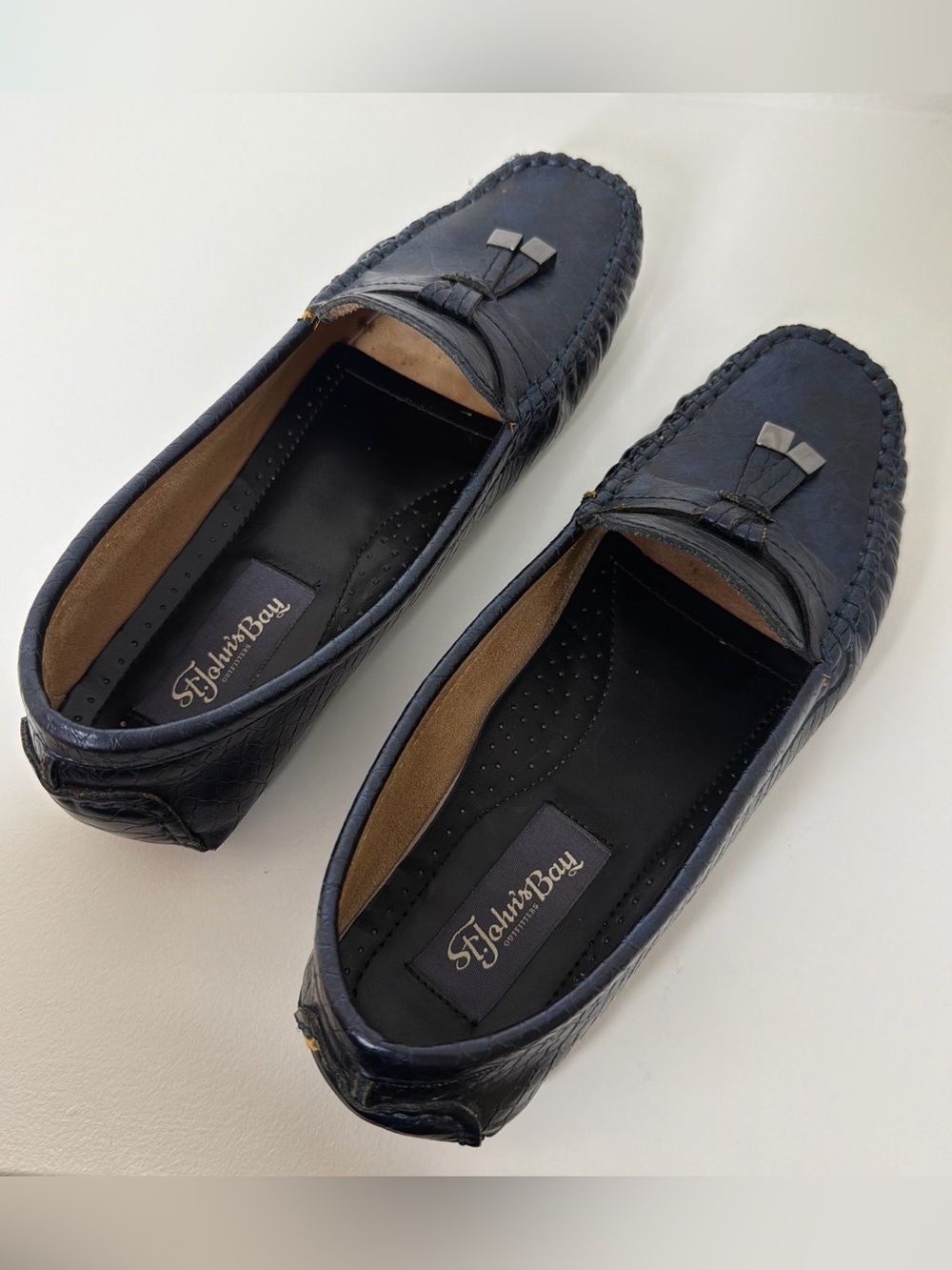 St. John's Bay Navy Braided Tassel Driving Loafers